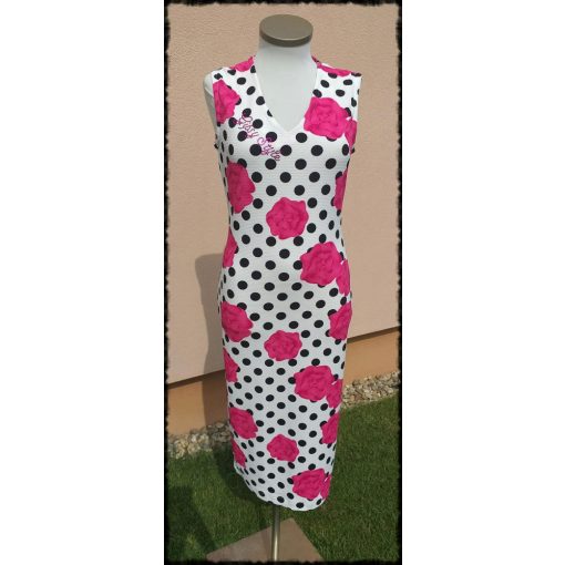 Pretty pöttyös-virágos ruha 